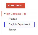 english department example 